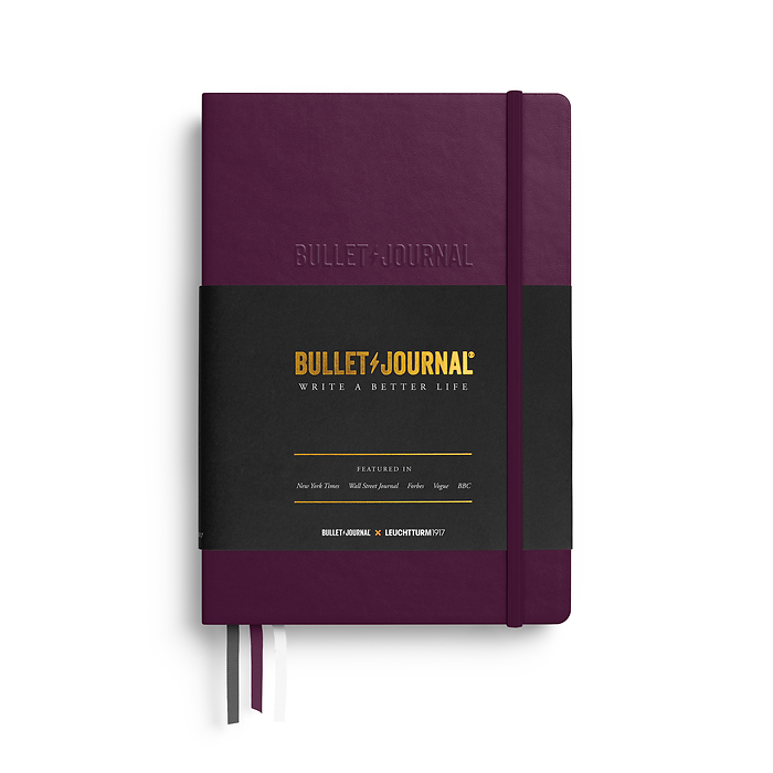 Bullet Journal Edition 2, Medium (A5), Hardcover, 206 numbered pages, Purple26, dotted